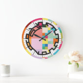 PIXELAT chained numbers by Masanser Große Wanduhr (Zuhause)