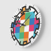 PIXELAT chained numbers by Masanser Große Wanduhr (Winkel)