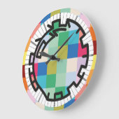 PIXELAT chained numbers by Masanser Große Wanduhr (Winkel)