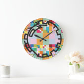 PIXELAT chained numbers by Masanser Große Wanduhr (Zuhause)