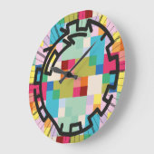 PIXELAT chained numbers by Masanser Große Wanduhr (Winkel)