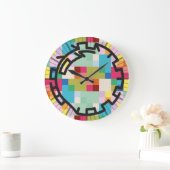 PIXELAT chained numbers by Masanser Große Wanduhr (Zuhause)