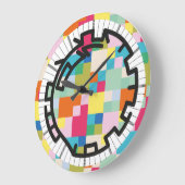 PIXELAT chained numbers by Masanser Große Wanduhr (Winkel)