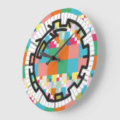 PIXELAT chained numbers by Masanser Große Wanduhr (Winkel)