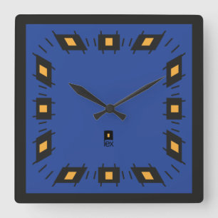 PIXELAT ERSTE SERIE LEX VON Masanser Quadratische Wanduhr