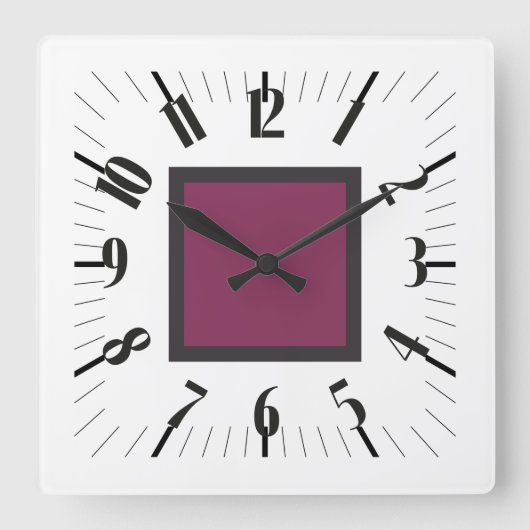 PIXELAT ERSTE SERIE LEX VON Masanser Quadratische Wanduhr (Vorderseite)