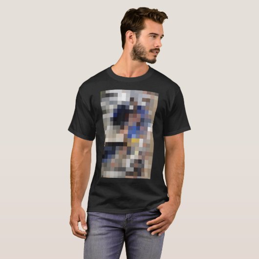 Pixelated Bild T-Shirt (Vorne ganz)