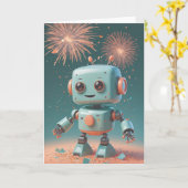 Pixelated Birthday Confetti Party Karte (Gelbe Blume)