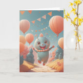 Pixelated Birthday Quest Karte (Gelbe Blume)