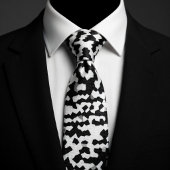 Pixelated Black & White  Krawatte