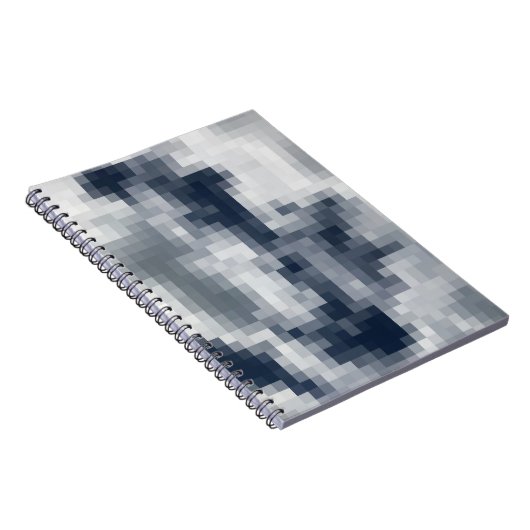 Pixelated Cloud Spiral Notebook Notizblock (Rechte Seite)