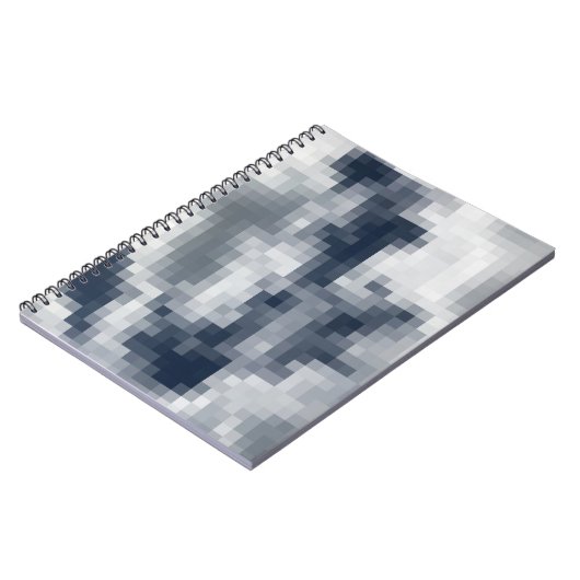 Pixelated Cloud Spiral Notebook Notizblock (Linke Seite)