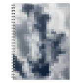 Pixelated Cloud Spiral Notebook Notizblock (Vorderseite)