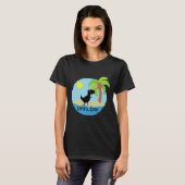 Pixelated Dinosaur Vacation Tech Enthusiasts Coder T-Shirt (Vorne ganz)