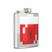 Pixelated Gesundheits-Trank HP-Flasche Flachmann (Rechts)