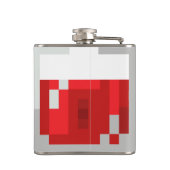Pixelated Gesundheits-Trank HP-Flasche Flachmann (Rückseite)