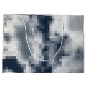 Pixelated Gift Bag Große Geschenktüte (Rückseite)