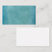 Pixelated Grunge Background - Teal Visitenkarte (Vorne/Hinten)