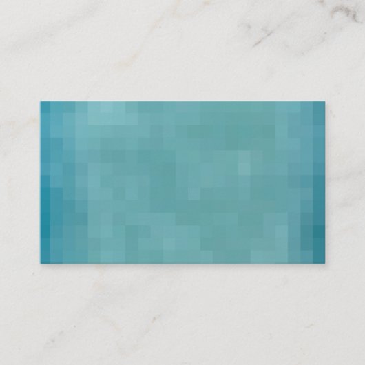 Pixelated Grunge Background - Teal Visitenkarte (Vorderseite)