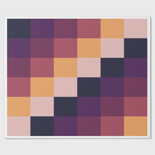 Pixelated Harmony Wrapping Paper Geschenkpapier (Flach)