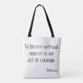 Pixelated hibiscus with Mint Background Tasche (Rückseite)