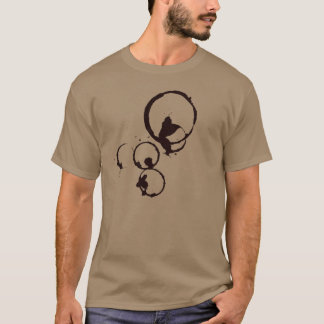 Pixelated Kaffee befleckt Mann-T - Shirt