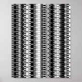 Pixelated Mathematical Pattern  Poster (Vorne)