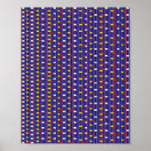 Pixelated Mathematical Pattern  Poster (Vorne)