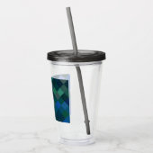 Pixelated Pattern - Blue Acryltrinkbecher (Links)