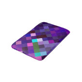 Pixelated Pattern - Purple Badematte (Schrägansicht)