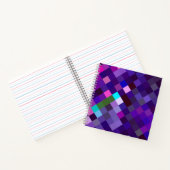 Pixelated Pattern - Purple Notizblock (Innenseite)