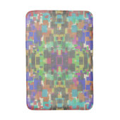Pixelated Patterned Beyond Colors Of The Rainbow Badematte (Vorderseite Vertikal)