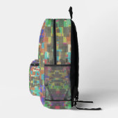 Pixelated Patterned Beyond Colors Of The Rainbow Bedruckter Rucksack (Rechts)