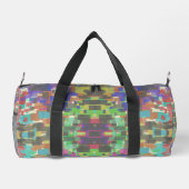 Pixelated Patterned Beyond Colors Of The Rainbow Duffle Bag (Rückseite)