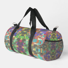 Pixelated Patterned Beyond Colors Of The Rainbow Duffle Bag