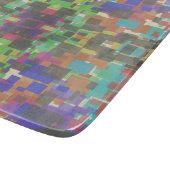 Pixelated Patterned Beyond Colors Of The Rainbow Schneidebrett (Ecke)