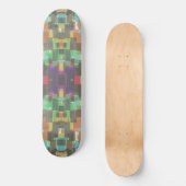 Pixelated Patterned Beyond Colors Of The Rainbow Skateboard (Vorderseite)