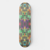 Pixelated Patterned Beyond Colors Of The Rainbow Skateboard (Vorderseite)