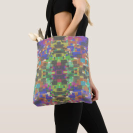 Pixelated Patterned Beyond Colors Of The Rainbow Tasche