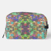 Pixelated Patterned Beyond Colors Of The Rainbow  Waschbeutel (Rückseite)