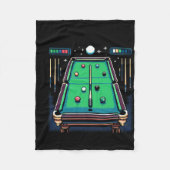 Pixelated Pot 8-Bit Billiards Fleecedecke (Vorderseite)