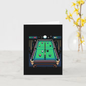 Pixelated Pot 8-Bit Billiards Karte (Gelbe Blume)