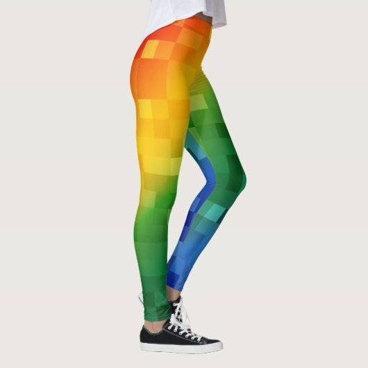 Pixelated Regenbogen Leggings (Rechts)