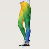Pixelated Regenbogen Leggings (Links)