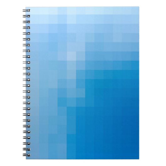 Pixelated Sky Spiral Notebook Notizblock (Vorderseite)