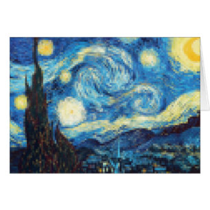 Pixelated Starry Night von Van Gogh