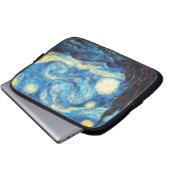 Pixelated Starry Night von Van Gogh Laptopschutzhülle (Vorne Knopf)
