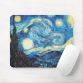 Pixelated Starry Night von Van Gogh Mousepad (Mit Mouse)