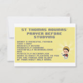 Pixelated Thomas Prayer Card Karte (Vorderseite)