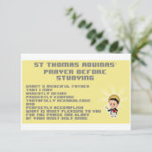 Pixelated Thomas Prayer Card Karte (Stehend Vorderseite)
